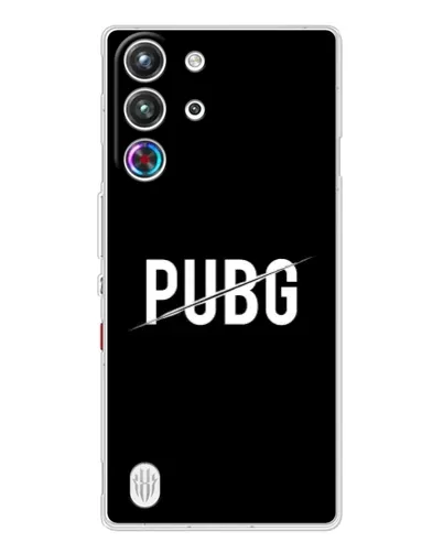 Чехол для ZTE Nubia RedMagic 10 Pro с картинкой «PUBG — белый логотип»