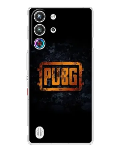 Чехол для ZTE Nubia RedMagic 10 Pro с картинкой «PUBG — золотой логотип»