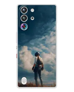 Чехол для ZTE Nubia RedMagic 10 Pro с картинкой «Герой PUBG на скале»