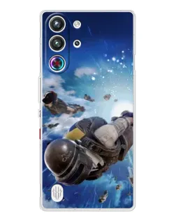 Чехол для ZTE Nubia RedMagic 10 Pro с картинкой «Десант PUBG — прыжок»