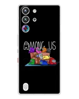 Чехол для ZTE Nubia RedMagic 10 Pro с картинкой «Логотип Among Us»