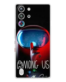 Чехол для ZTE Nubia RedMagic 10 Pro с картинкой «Красный импостер — макро»