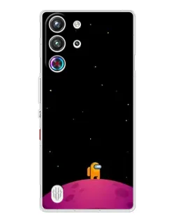 Чехол для ZTE Nubia RedMagic 10 Pro с картинкой «Одинокий герой на планете»