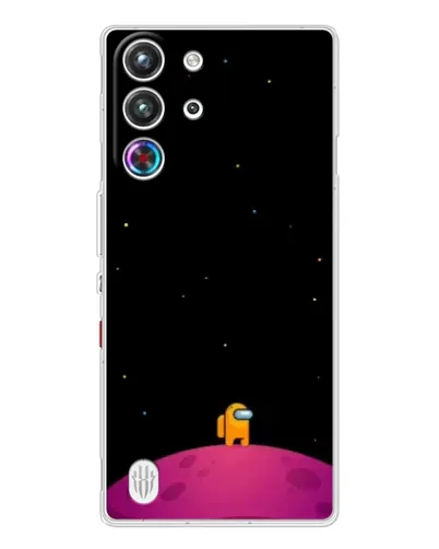Чехол для ZTE Nubia RedMagic 10 Pro с картинкой «Одинокий герой на планете»