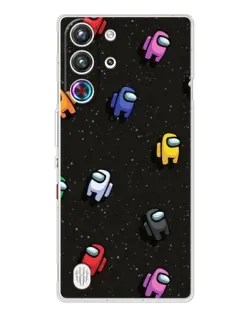 Чехол для ZTE Nubia RedMagic 10 Pro с картинкой «Космический паттерн Among Us»