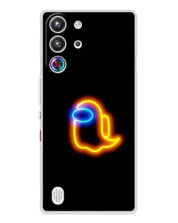 Чехол для ZTE Nubia RedMagic 10 Pro с картинкой «Among Us неоновое сияние»