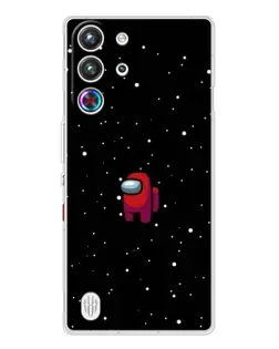 Чехол для ZTE Nubia RedMagic 10 Pro с картинкой «Красный Among Us»