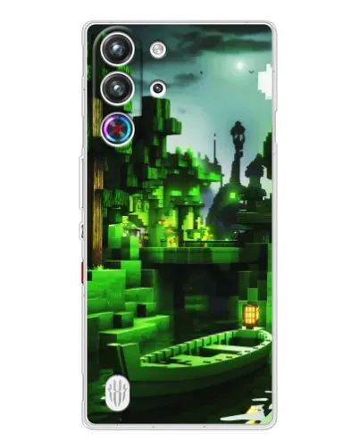 Чехол для ZTE Nubia RedMagic 10 Pro с картинкой «Minecraft лесной пейзаж» Чехол для ZTE Nubia RedMagic 10 Pro с картинкой «Minecraft лесной пейзаж»