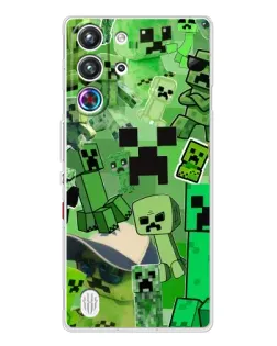 Чехол для ZTE Nubia RedMagic 10 Pro с картинкой «Криперы Minecraft»