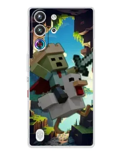 Чехол для ZTE Nubia RedMagic 10 Pro с картинкой «Стив и гусь»