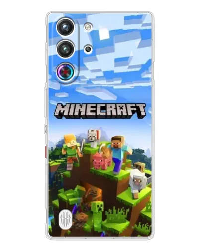 Чехол для ZTE Nubia RedMagic 10 Pro с картинкой «Minecraft классический мир» Чехол для ZTE Nubia RedMagic 10 Pro с картинкой «Minecraft классический мир»