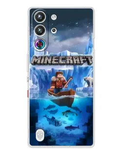 Чехол для ZTE Nubia RedMagic 10 Pro с картинкой «Minecraft ледяной мир»