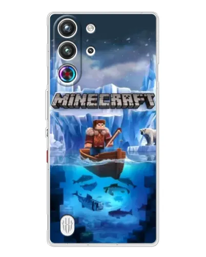 Чехол для ZTE Nubia RedMagic 10 Pro с картинкой «Minecraft ледяной мир» Чехол для ZTE Nubia RedMagic 10 Pro с картинкой «Minecraft ледяной мир»