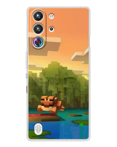 Чехол для ZTE Nubia RedMagic 10 Pro с картинкой «Майнкрафт закат солнца» Чехол для ZTE Nubia RedMagic 10 Pro с картинкой «Майнкрафт закат солнца»