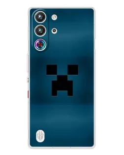 Чехол для ZTE Nubia RedMagic 10 Pro с картинкой «Крипер текстура»