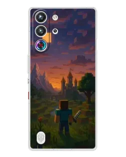 Чехол для ZTE Nubia RedMagic 10 Pro с картинкой «Стив у башни»