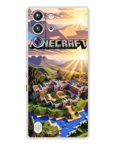 Чехол для ZTE Nubia RedMagic 10 Pro с картинкой «Minecraft панорама» Чехол для ZTE Nubia RedMagic 10 Pro с картинкой «Minecraft панорама»