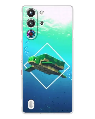 Чехол для ZTE Nubia RedMagic 10 Pro с картинкой «Черепаха Minecraft» Чехол для ZTE Nubia RedMagic 10 Pro с картинкой «Черепаха Minecraft»
