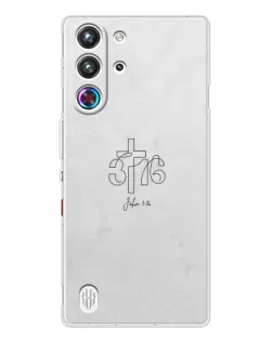 Чохол для ZTE Nubia RedMagic 10 Pro з картинкою «Івана 3:16 Хрест» Чохол для ZTE Nubia RedMagic 10 Pro з картинкою «Івана 3:16 Хрест»