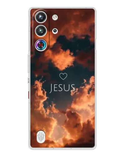 Чехол для ZTE Nubia RedMagic 10 Pro с картинкой «Сияние Имени Jesus»