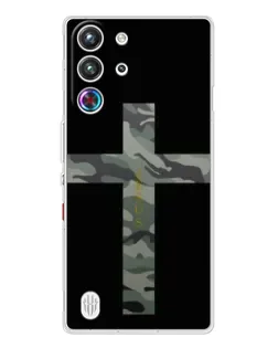 Чехол для ZTE Nubia RedMagic 10 Pro с картинкой «Милитари Крест»