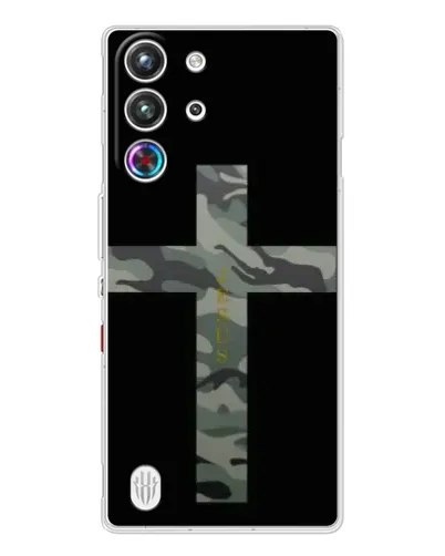 Чехол для ZTE Nubia RedMagic 10 Pro с картинкой «Милитари Крест»