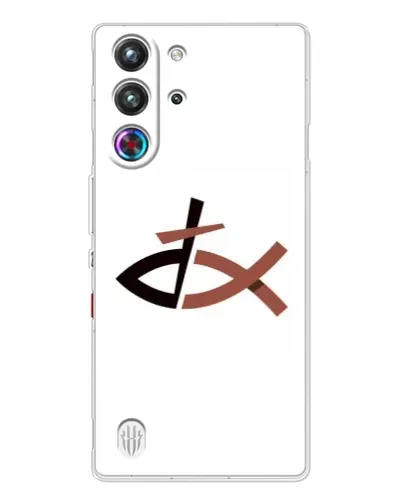 Чехол для ZTE Nubia RedMagic 10 Pro с картинкой «Рыба и крест»