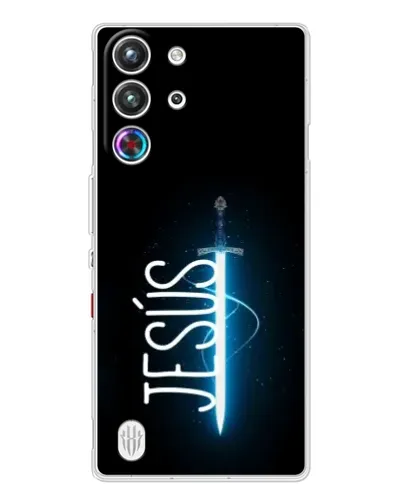 Чехол для ZTE Nubia RedMagic 10 Pro с картинкой «Меч Духа Jesus»