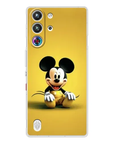 Чехол для ZTE Nubia RedMagic 10 Pro с картинкой «Микки на желтом»