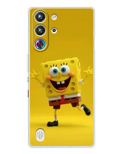 Чехол для ZTE Nubia RedMagic 10 Pro с картинкой «Позитивный Губка Боб» Чехол для ZTE Nubia RedMagic 10 Pro с картинкой «Позитивный Губка Боб»