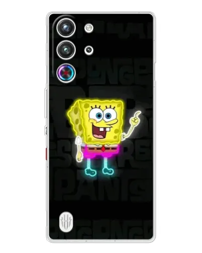 Чехол для ZTE Nubia RedMagic 10 Pro с картинкой «Неоновый Губка Боб» Чехол для ZTE Nubia RedMagic 10 Pro с картинкой «Неоновый Губка Боб»