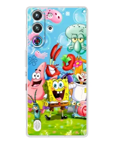 Чехол для ZTE Nubia RedMagic 10 Pro с картинкой «Губка Боб и друзья» Чехол для ZTE Nubia RedMagic 10 Pro с картинкой «Губка Боб и друзья»