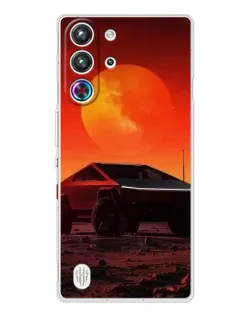 Чехол для ZTE Nubia RedMagic 10 Pro с картинкой «Cybertruck на Марсе»