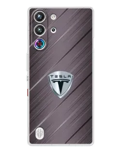 Чехол для ZTE Nubia RedMagic 10 Pro с картинкой «Металлическая текстура Tesla» Чехол для ZTE Nubia RedMagic 10 Pro с картинкой «Металлическая текстура Tesla»