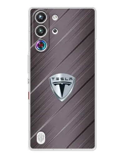 Чехол для ZTE Nubia RedMagic 10 Pro с картинкой «Металлическая текстура Tesla» Чехол для ZTE Nubia RedMagic 10 Pro с картинкой «Металлическая текстура Tesla»