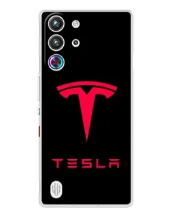 Чехол для ZTE Nubia RedMagic 10 Pro с картинкой «Tesla Red Logo» Чехол для ZTE Nubia RedMagic 10 Pro с картинкой «Tesla Red Logo»