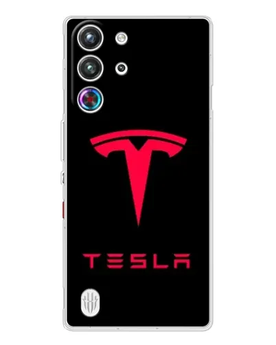 Чехол для ZTE Nubia RedMagic 10 Pro с картинкой «Tesla Red Logo» Чехол для ZTE Nubia RedMagic 10 Pro с картинкой «Tesla Red Logo»