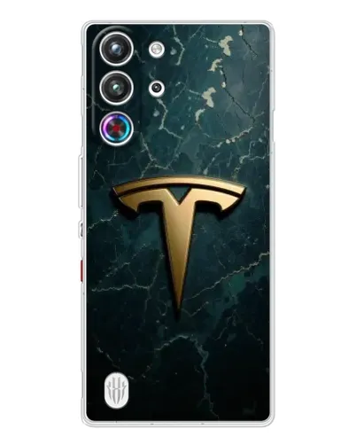 Чехол для ZTE Nubia RedMagic 10 Pro с картинкой «Мраморная Tesla Gold» Чехол для ZTE Nubia RedMagic 10 Pro с картинкой «Мраморная Tesla Gold»