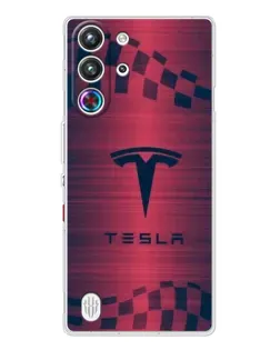 Чехол для ZTE Nubia RedMagic 10 Pro с картинкой «Тесла красный карбон» Чехол для ZTE Nubia RedMagic 10 Pro с картинкой «Тесла красный карбон»