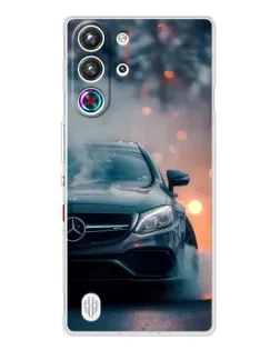 Чехол для ZTE Nubia RedMagic 10 Pro с картинкой «Mercedes — ночной город»