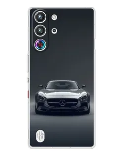 Чехол для ZTE Nubia RedMagic 10 Pro с картинкой «Mercedes на черном»