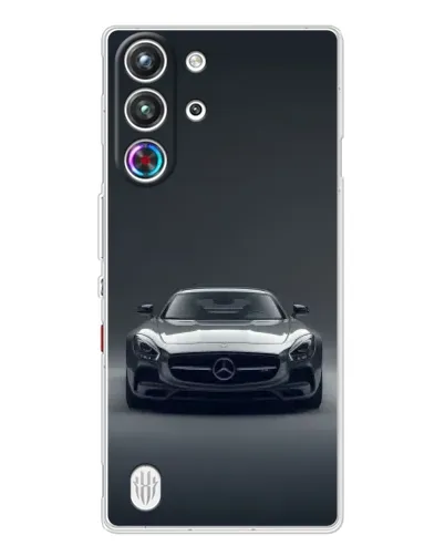 Чехол для ZTE Nubia RedMagic 10 Pro с картинкой «Mercedes на черном»