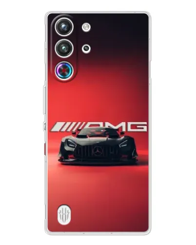 Чехол для ZTE Nubia RedMagic 10 Pro с картинкой «Mercedes AMG — красная линия»
