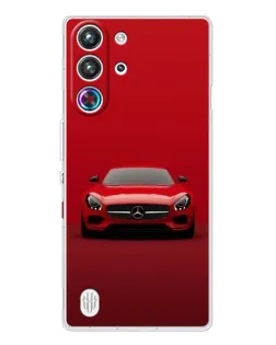 Чехол для ZTE Nubia RedMagic 10 Pro с картинкой «Красный Mercedes AMG»