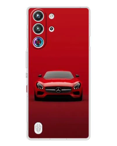 Чехол для ZTE Nubia RedMagic 10 Pro с картинкой «Красный Mercedes AMG»
