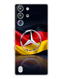 Чехол для ZTE Nubia RedMagic 10 Pro с картинкой «Mercedes — флаг Германии»