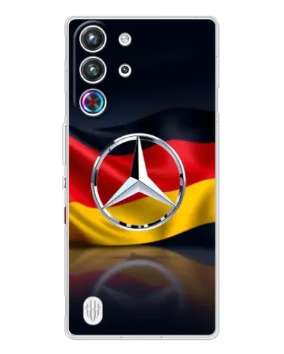 Чехол для ZTE Nubia RedMagic 10 Pro с картинкой «Mercedes — флаг Германии»