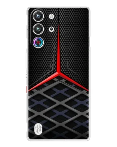 Чехол для ZTE Nubia RedMagic 10 Pro с картинкой «Mercedes Carbon Grid»