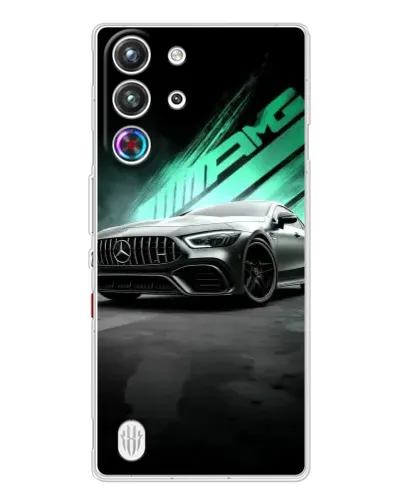 Чехол для ZTE Nubia RedMagic 10 Pro с картинкой «Темный Mercedes AMG»