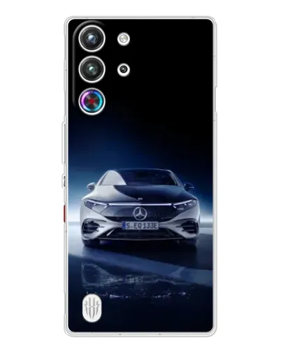 Чехол для ZTE Nubia RedMagic 10 Pro с картинкой «Ночной Mercedes EQ»